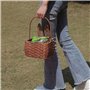 MRTURK Panier Picnic Woven Basket Storage Box Spring Picnic Basket Basket Sundry Storage Box with Handle Fruit Organizer
