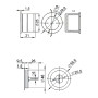 Yale Kit Serrure pour Porte Coulissante - Serrure à condamnation et Poignées cuvettes rondes encastrables - Ø intérieur poignées