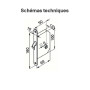 Yale Kit Serrure pour Porte Coulissante - Serrure à condamnation et Poignées cuvettes rondes encastrables - Ø intérieur poignées