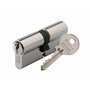 Vachette Cylindre de Serrure Mécanique FIRST pour Porte - Double Entrée 30x50mm - Mécanisme 5 Goupilles Sécurisé - 3 Clés - Inst