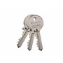 Vachette Cylindre de Serrure Mécanique FIRST pour Porte - Double Entrée 30x50mm - Mécanisme 5 Goupilles Sécurisé - 3 Clés - Inst