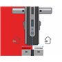 Vachette Cylindre de Serrure Mécanique FIRST pour Porte - Double Entrée 30x50mm - Mécanisme 5 Goupilles Sécurisé - 3 Clés - Inst