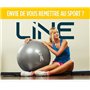 POIDS 1X1KG - HALTERE MUSCULATION - HALTERE MUSCULATION UNISEXE - LINE, Noir