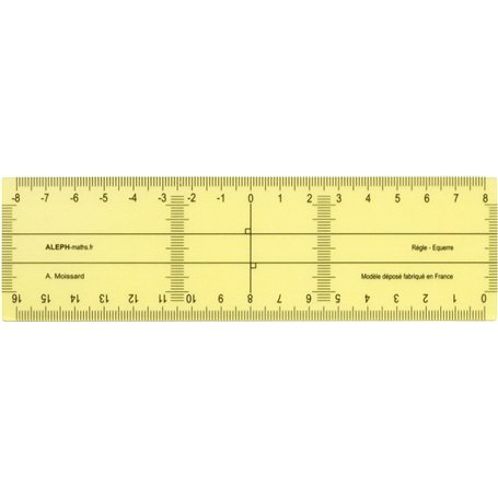 ALEPH - Règle-Equerre petit modèle 16cm