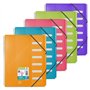 OXFORD Trieur à Spirales School Life A4 6 Compartiments Couverture Polypro Coloris Toniques