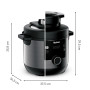 Tefal CY7788 Turbo Cuisine & Fry Multicuiseur | Autocuiseur et friteuse à air chaud | 14 programmes de cuisson automatiques | Co