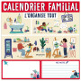 5x28 cm - Organisation Hebdomadaire - 5 Colonnes - Menus & Cou