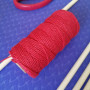 Boule de Fil de Coton, Cordon Élastique, Fil de Perles, Corde de Cordon de Coton en Macramé 2mm x 100m, 5pcs Corde de Coton Tors