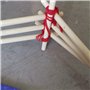 Boule de Fil de Coton, Cordon Élastique, Fil de Perles, Corde de Cordon de Coton en Macramé 2mm x 100m, 5pcs Corde de Coton Tors