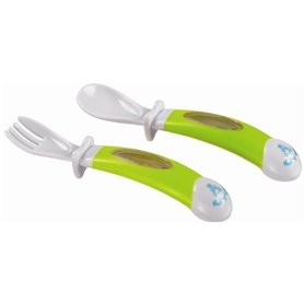 Vulli - Fresh Touch - Sophie la Girafe - Couverts Ergonomiques Soft and Fun