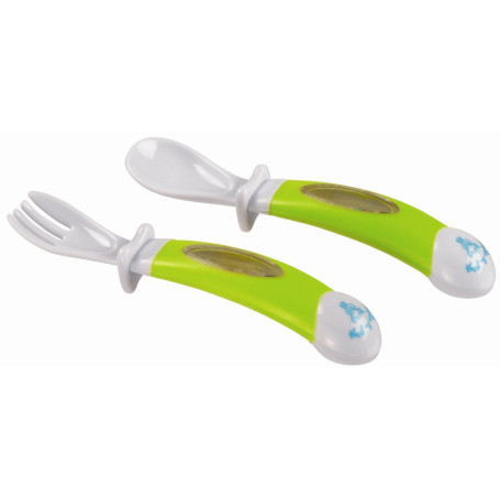 Vulli - Fresh Touch - Sophie la Girafe - Couverts Ergonomiques Soft and Fun