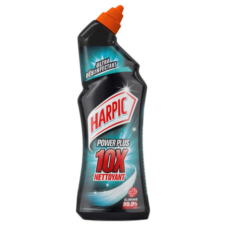 HARPIC Lot de 2 Gels WC Powerplus Nettoyant Surpuissant Désinfectant - 750 ml