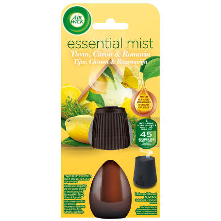 Airwick Recharge Diffuseur d'Huiles Essentielles Essential Mist Thym