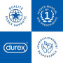 DUREX Lot de 3 Préservatifs Nude sans latex Sensation Peau contre Peau - Boîte de 8