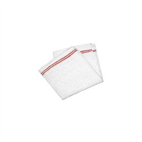 EVERTEX Serpillère gaufrée en coton blanche 100 x 60 cm