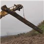 Oxeo Pince forestière capacité 1000 kg - pour Troncs Max. 700 mm - Pince de Levage 2 mandrins de Serrage - Force 1 Tonne - poign