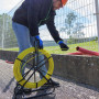 Aiguille tire fil sur dévidoir - 6mm - longueur 100m - Tire câble électricien Fibre de verre