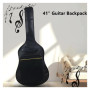 LOVSSU Sac De Guitare Housse de Guitare Acoustique avec Rembourrage en éponge de 41 Pouces et 0,25 Pouce, résistante à l'eau, Do
