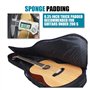 LOVSSU Sac De Guitare Housse for Guitare Acoustique 41 Pouces, Rembourrage en éponge de 0,25 Pouce, résistante à l'eau, Double b