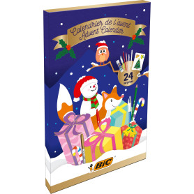 BIC Calendrier de l'Avent Papeterie - 24 Produits d'Écriture