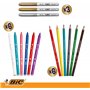 BIC Calendrier de l'Avent Papeterie - 24 Produits d'Écriture, idée cadeaux pour enfants, Kit Papeterie pour DIY de Noël et Réali