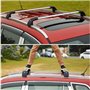 ZXHHXEB Voiture Toit Étagère,pour MG HS 2019-2024 Aluminium Croix Barres Balustrade Transporteur, Charger Transporteur, Voyage A