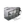 Hapo-G - Panier Arrière en Métal pour Vélo 40x31x17cm ? Robuste, Grande Capacité 20 litres, Fixation Crochets sur Porte-Bagages 