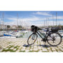Hapo-G - Panier Arrière en Métal pour Vélo 40x31x17cm ? Robuste, Grande Capacité 20 litres, Fixation Crochets sur Porte-Bagages 
