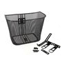 Hapo-G - Panier Avant Vélo Acier 20L Noir ? Fixation Fixe - Dimensions 32 x 25 x 25 cm - Panier pour Potence de diamètre 25