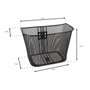 Hapo-G - Panier Avant Vélo Acier 20L Noir ? Fixation Fixe - Dimensions 32 x 25 x 25 cm - Panier pour Potence de diamètre 25,4 mm