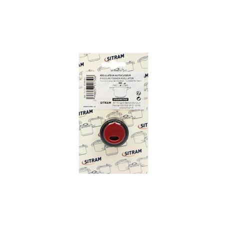 Sitram 711750 Soupape/Régulateur pour autocuiseur Sitram Gamme SITRAPRESTIGE - Coloris Noir et Rouge
