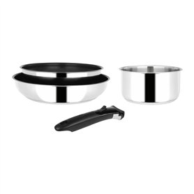 Sitram 716899 Batterie de cuisine 4 pièces Acier Inoxydable Collection Arpege : manche amovible