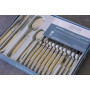 Laguiole Production - Ménagère 24 pièces - Set de couverts de table acier inox et ABS pour 6 personnes - Présentation coffret ca