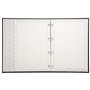 Exacompta - Réf. 530E - 1 classeur juridique noir ASSEMBLÉES GÉNÉRALES - 4 anneaux ronds - Couverture plastique - Dimensions : 3