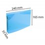 Exacompta - Réf. 51092E - Classeur semi-rigide PP Crystal - 2 anneaux ronds diamètre 25 mm - Dos 35 mm - Dimensions extérieures 