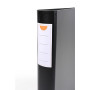 Exacompta - réf. 51234E - 1 Classeur Exabinder bloc note et fermeture par élastique - 4 anneaux en D de 30 mm - Dos 50 mm - Dime