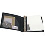Exacompta - réf. 51234E - 1 Classeur Exabinder bloc note et fermeture par élastique - 4 anneaux en D de 30 mm - Dos 50 mm - Dime