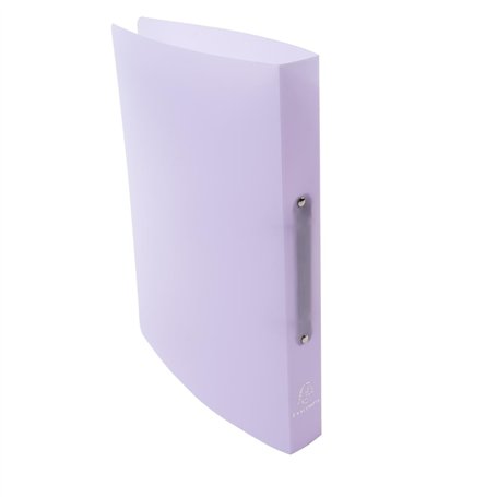 Exacompta - Réf. 54975E - 1 classeur semi-rigide PP Chromaline - 2 anneaux ronds diamètre 30 mm - Dos 40 mm - Dimensions extérie
