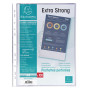 Exacompta - Réf. 59110E - Sachet de 100 pochetttes perforées Premium en Polypropylène grainé Epaisseur 8/100ème - Perforation un