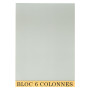 Exacompta - Réf. 5706E - 1 Bloc de contrôle comptable/audit - 6 colonnes sur 1 page - 70 feuillets en papier jaune antireflets 8