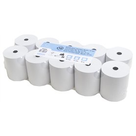 Exacompta - Réf. 40808E - Lot de 10 bobines pour tickets de caisse - largeur 80 mm x diamètre 72 mm - mandrin 12 mm - 1 pli ther