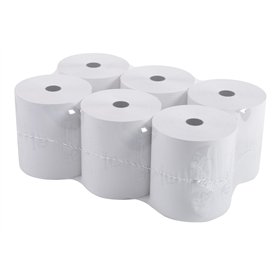 Exacompta - Réf. 43821E - Lot de 6 bobines pour tickets de caisse - largeur 80 mm x diamètre 70 mm - mandrin 12 mm - 1 pli therm