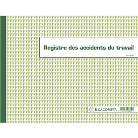 Exacompta - Réf. 6619E - 1 Registre des accidents du travail - Conforme à la législation - Enregistrement des accidents du trava