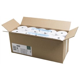 Exacompta - Réf. 44832E - Carton de 20 bobines pour tickets de caisse 80x80mm - 90m - 1 pli thermique 48g/m2 - Blanc