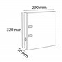 Exacompta - Réf. 915413B - Carton de 20 classeurs à levier A4 - Dos 50 mm - Mécanique 50 mm - Dimensions extérieures : 32x29 cm 