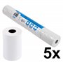 Exacompta - Réf. 40905E - Lot de 5 Bobines pour tickets de carte bancaire - largeur 57 mm x diamètre 46 mm - mandrin 12 mm - 1 p