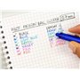 PILOT - Lot de 4 FriXion Ball Clicker 07 - Stylo Effaçable à Encre Thermosensible - Stylo Roller Rétractable et Rechargeable - B