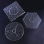 Exceart Lot de 3 perles à repasser - En plastique - Forme carrée - Forme hexagonale - Pour enfants et adultes
