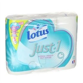 LOTUS-LOTUS JUST1 Papier Hygienique 6 Rouleaux Col.