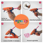 Cléopâtre - POPC4RGP - Cléo'GUN 3D'Paint - Pistolet Peinture 3D Sans Fil + Base de Stabilité + Recharges Peintures
